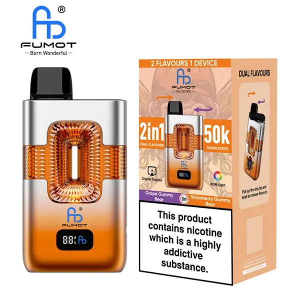 Fumot Eco 2 in 1 50000 Puffs Disposable Vape (Box of 10)