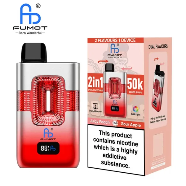 Fumot Eco 2 in 1 50000 Puffs Disposable Vape (Box of 10)