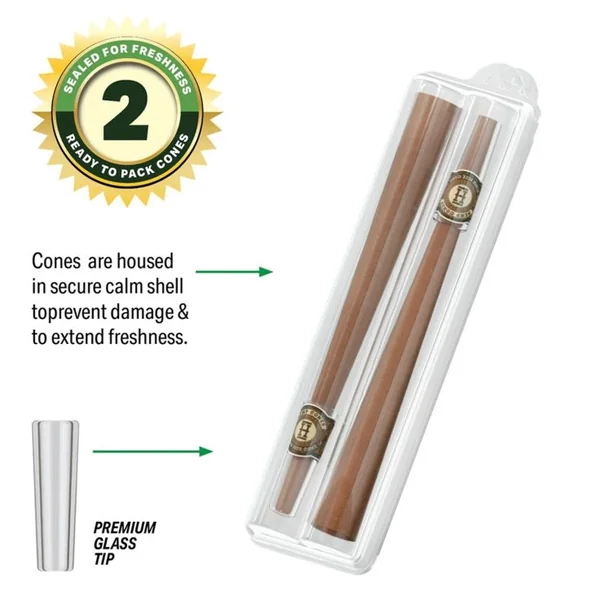 Hemper King Size Pre-Rolled Hemp Cones with Glass Filter Tips