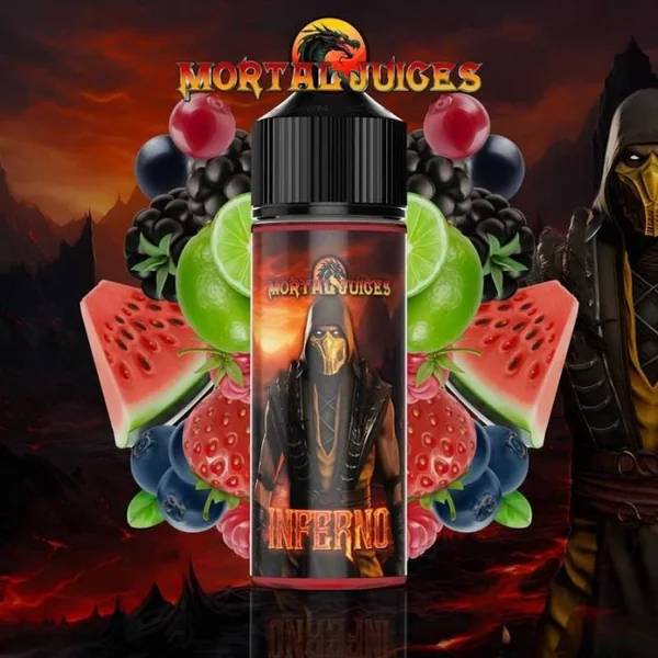 Inferno Mortal Juices 100ml - Citron vert/ Fruits rouges / Pastèque