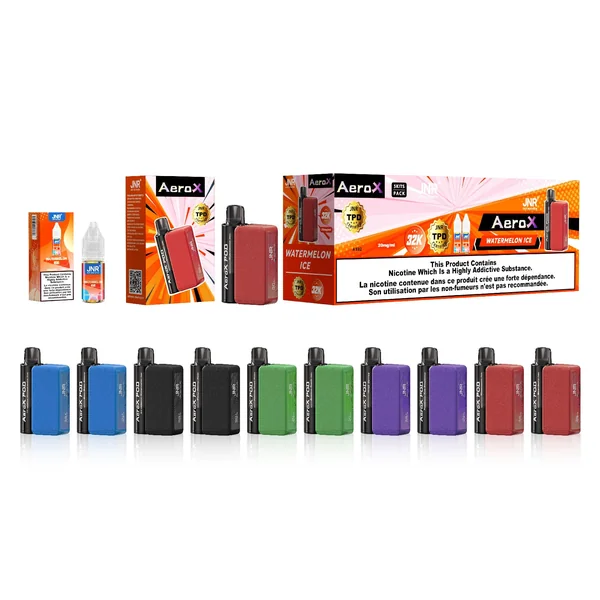 JNR Aero X 32000 puffs bar 20mg nicotine (Box of 10)